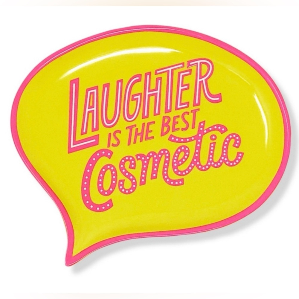 BENEFIT “Laughter Is The Best Cosmetic” Speech Bubble Plate